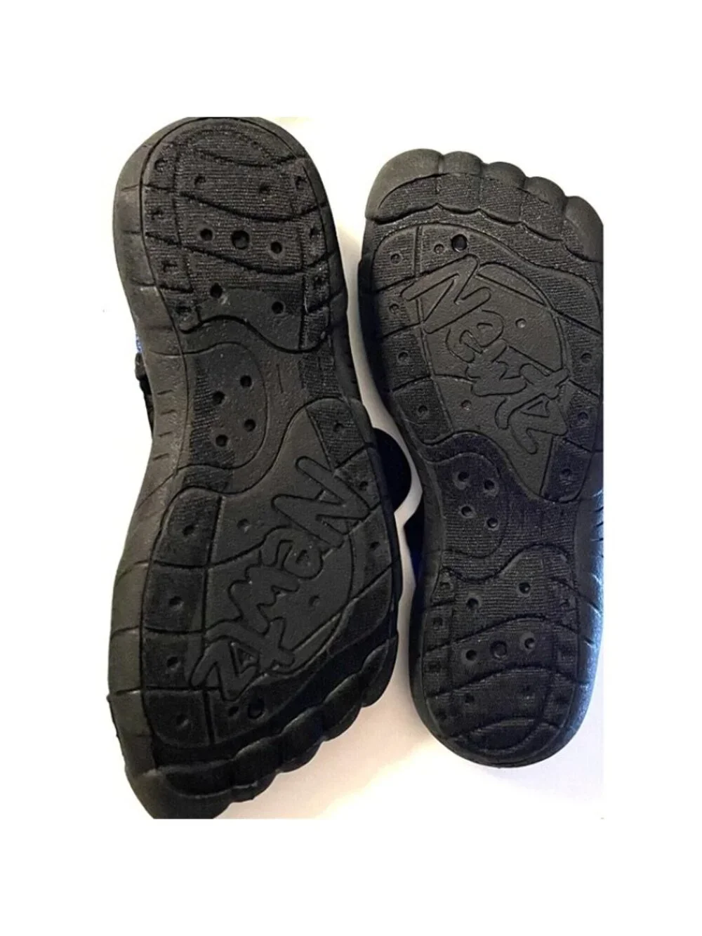 Newtz Water Shoes Girl/Boys Children Size 11/12 Bumper Toe Swim Sandal Blue/Grn